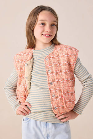 teddy gilet oranje