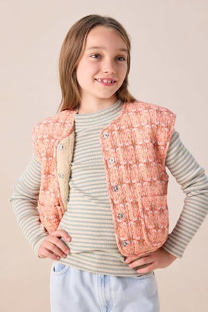 teddy gilet oranje