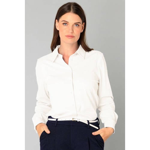 Yest travelstof blouse ecru afbeelding