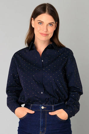 blouse donkerblauw