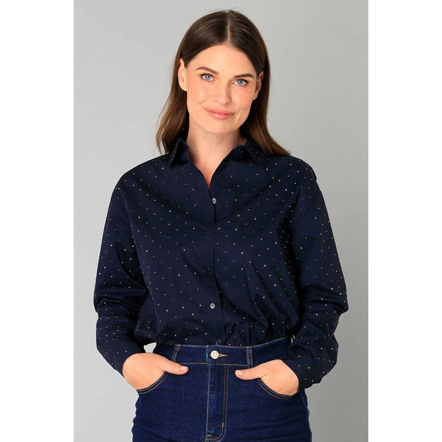 Yest blouse donkerblauw