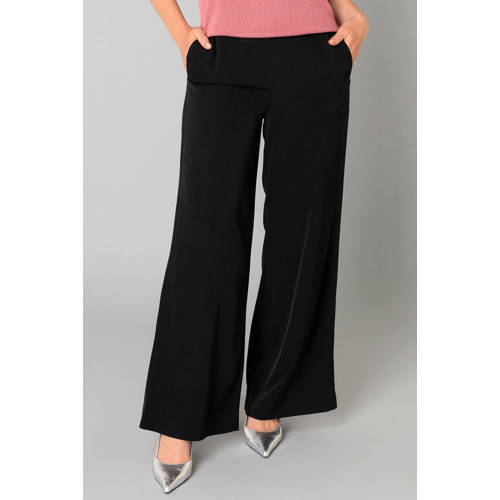 Yest wide leg high waist broek zwart afbeelding