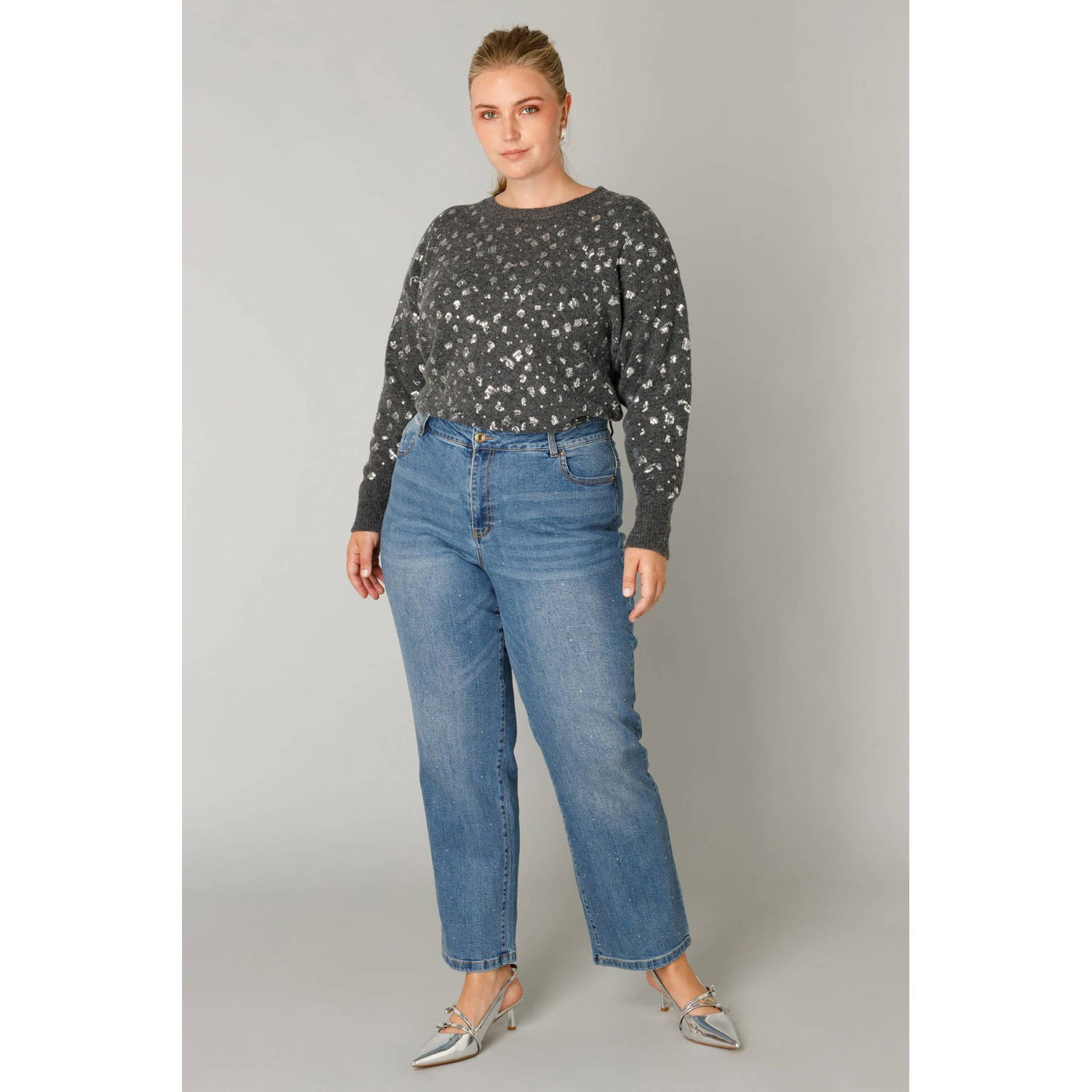 Yest Curve straight leg jeans medium blue denim