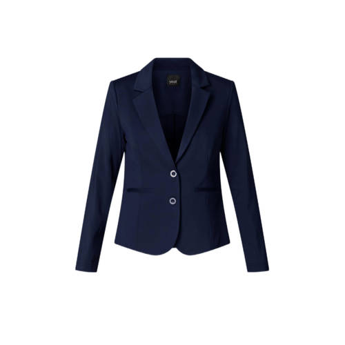 Yest Curve travelstof regular blazer donkerblauw afbeelding