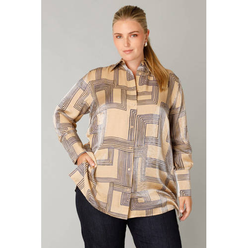 Yest Curve blouse beige afbeelding