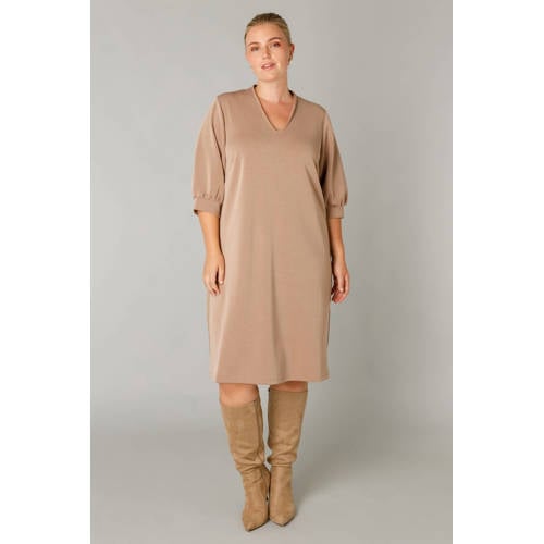 Yest Curve korte sweatjurk camel afbeelding