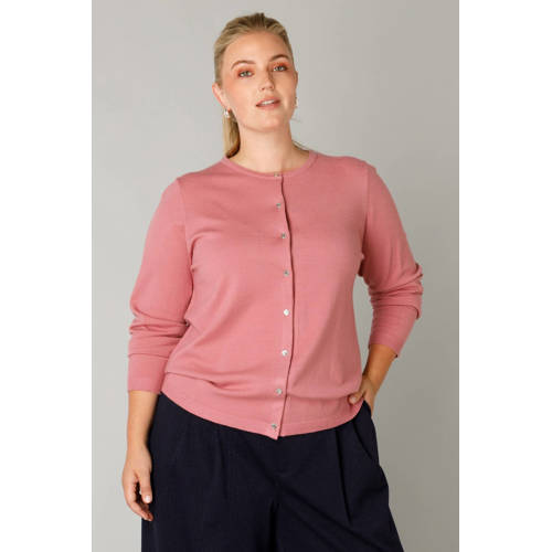 Yest Curve cardigan roze afbeelding