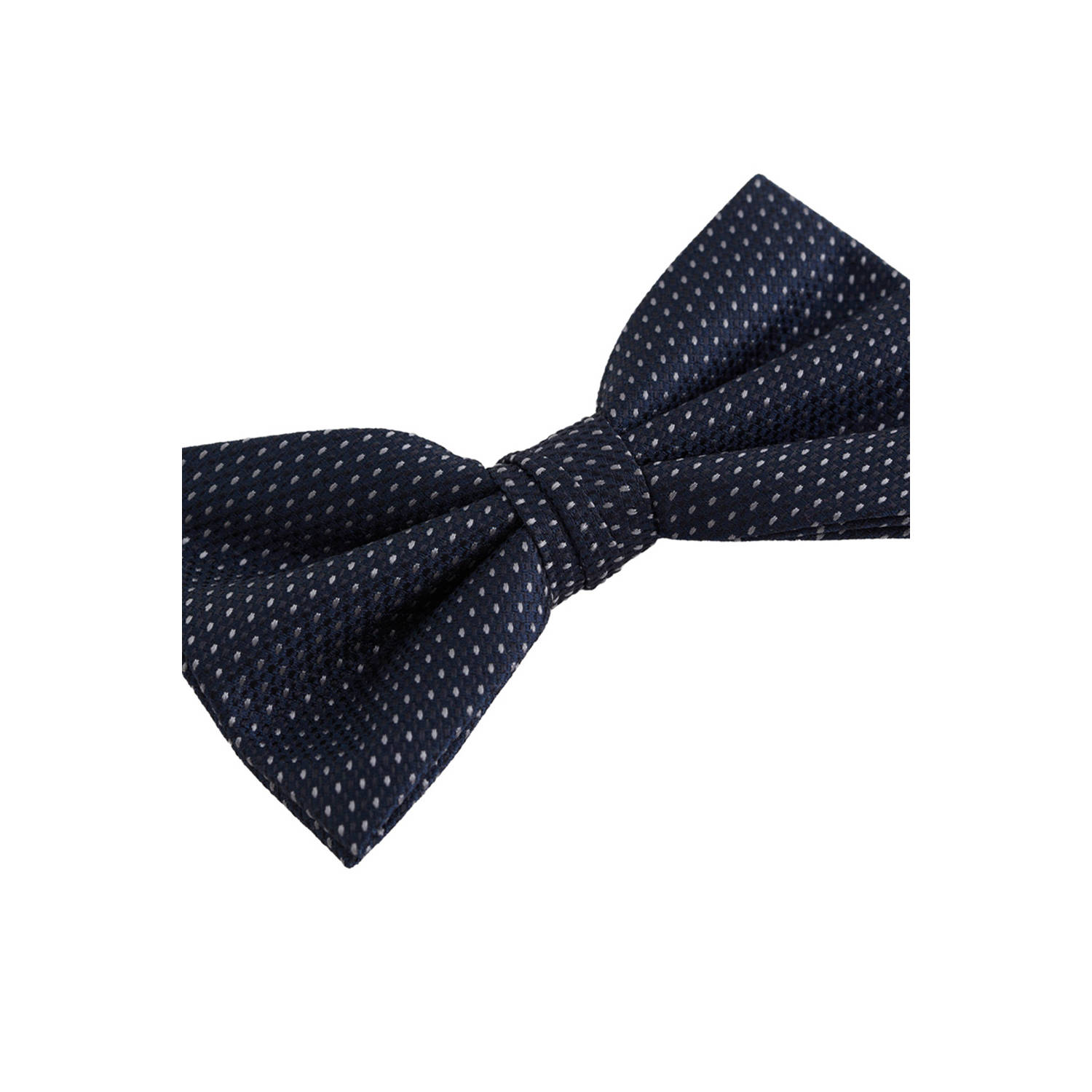 WE Fashion vlinderdas met stippen donkerblauw