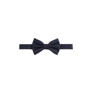 vlinderdas met stippen donkerblauw