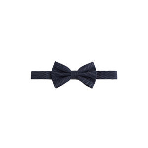 vlinderdas met stippen donkerblauw