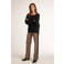 Didi straight high waist casual travelstof broek grijsbruin