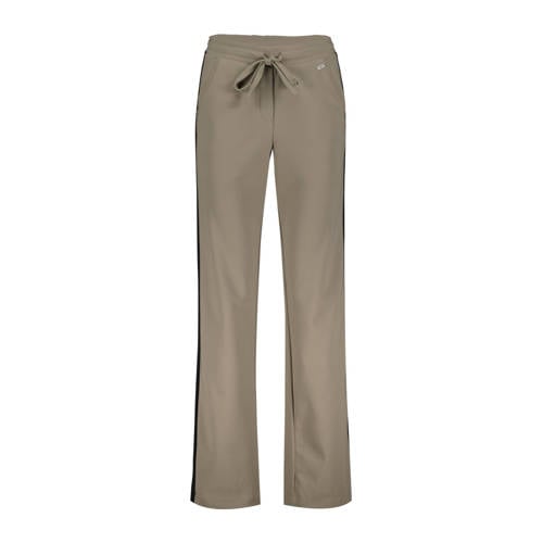 Didi straight high waist casual travelstof broek grijsbruin afbeelding