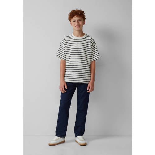 s.Oliver slim fit  waist regular fit jeans dark blue denim afbeelding