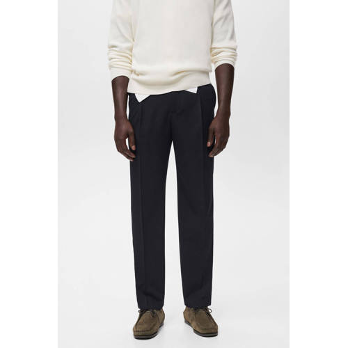 Mango Man straight chino donkerblauw afbeelding