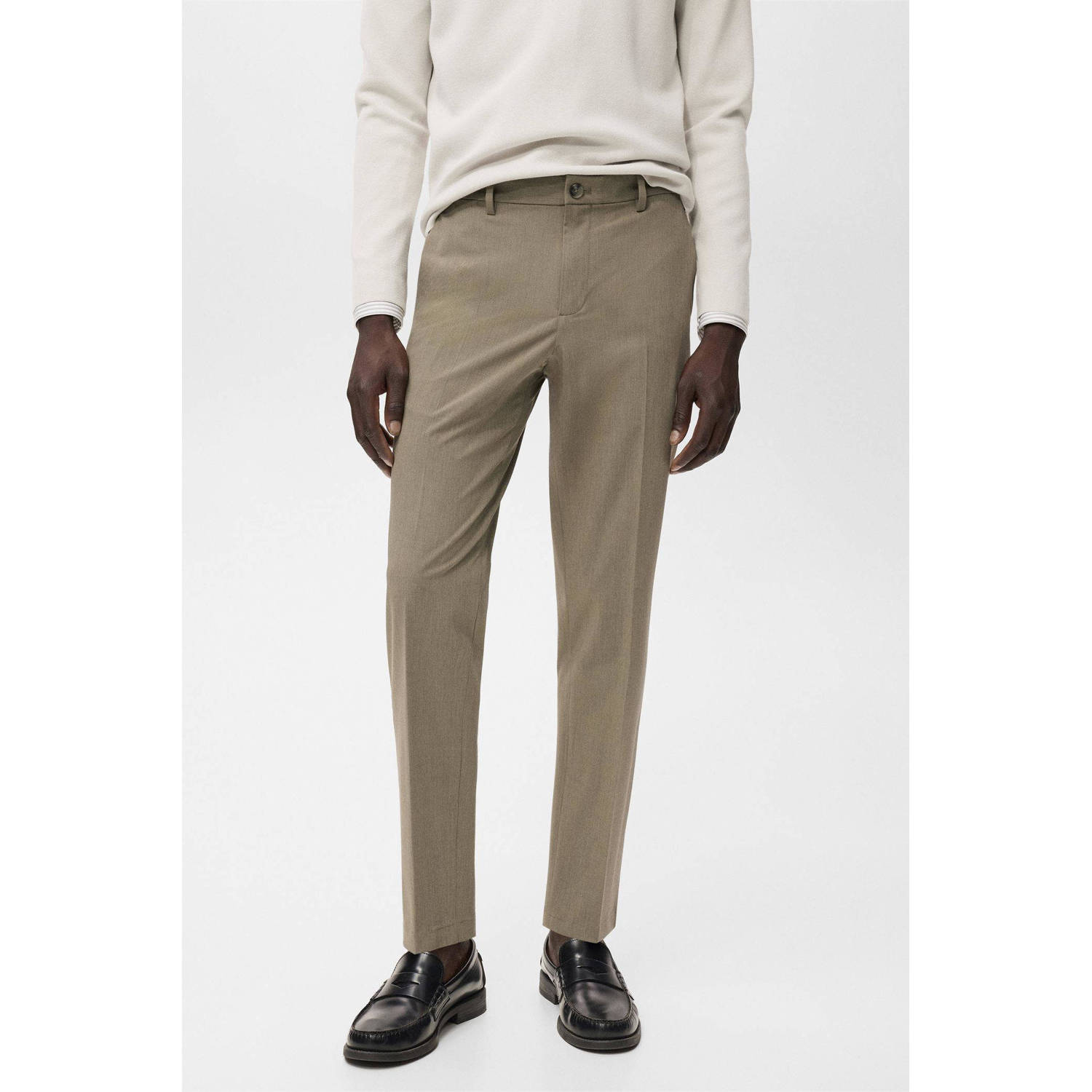 Mango Man slim pantalon kaki