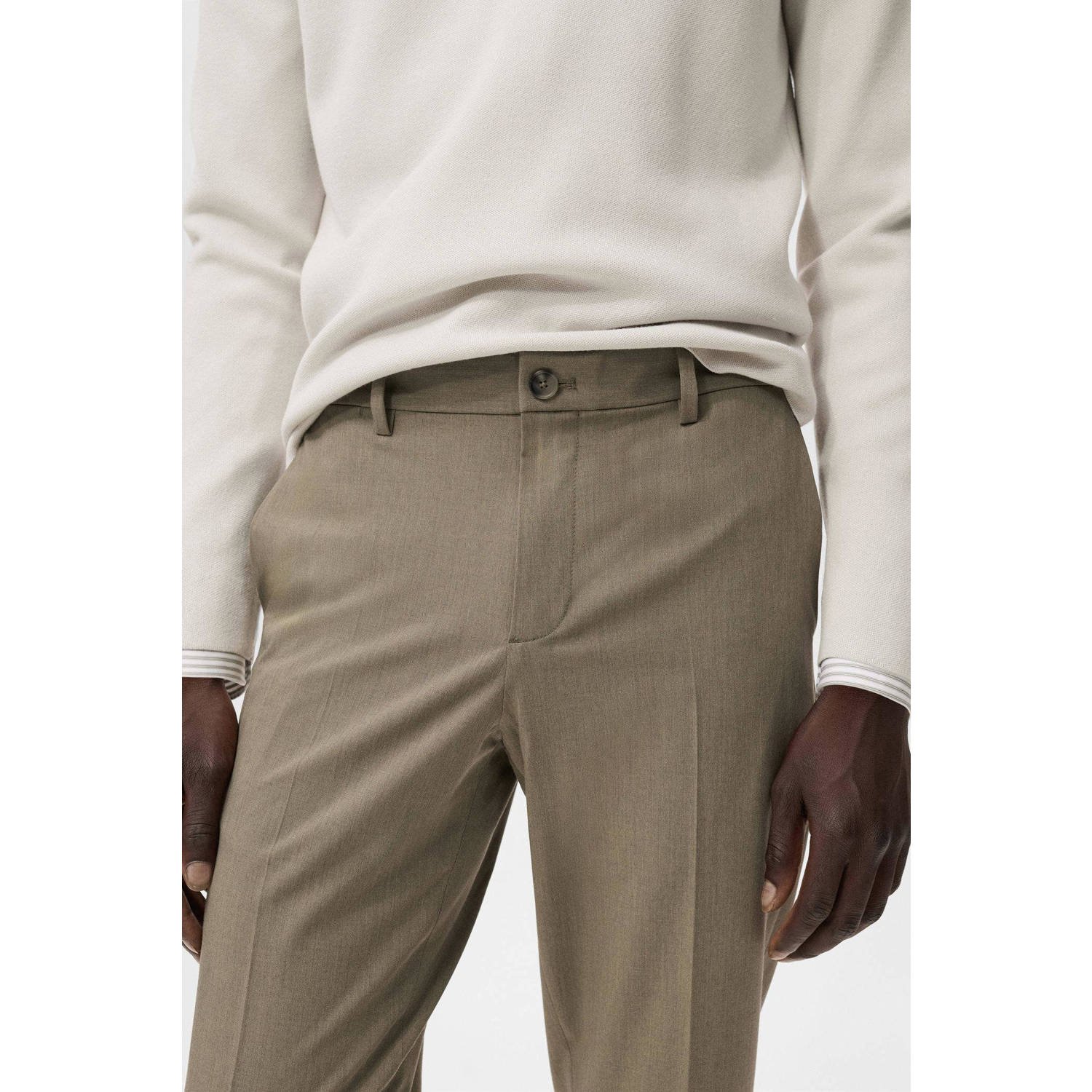 Mango Man slim pantalon kaki