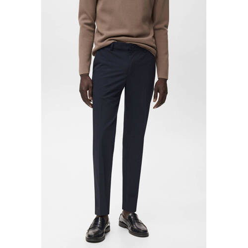 Mango Man slim pantalon donkerblauw afbeelding
