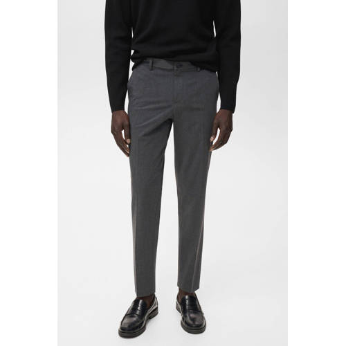 Mango Man slim pantalon grijs afbeelding