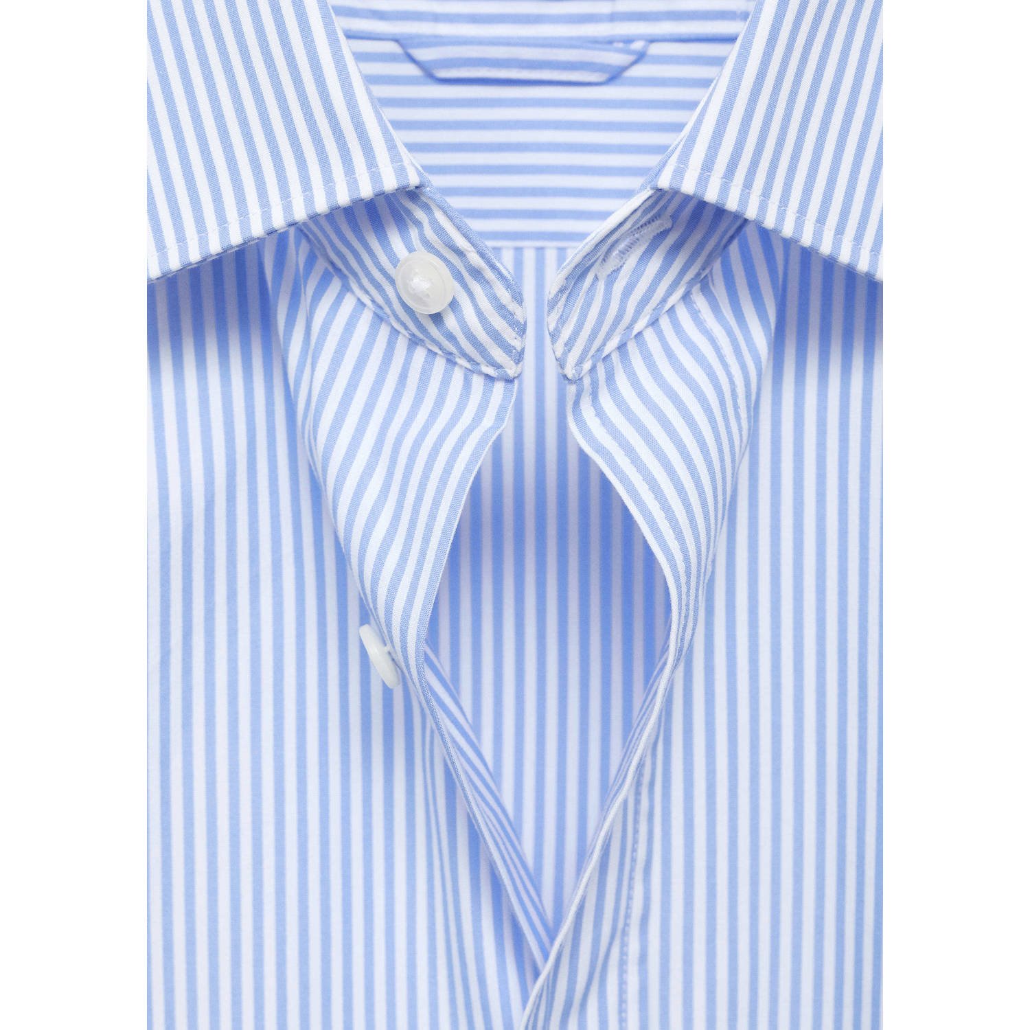 Mango Man casual overhemd blauw