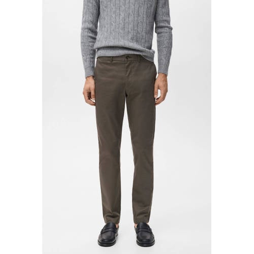 Mango Man slim chino bruin afbeelding