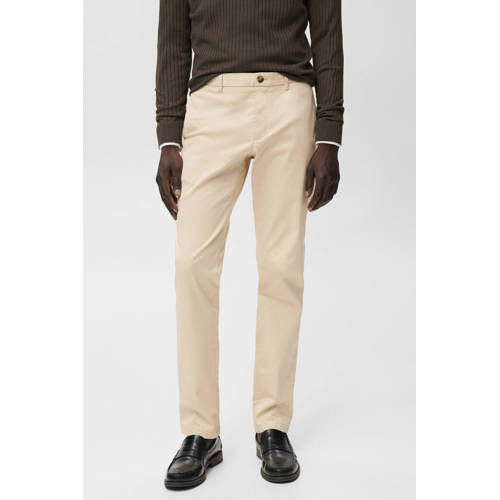 Mango Man slim chino beige afbeelding