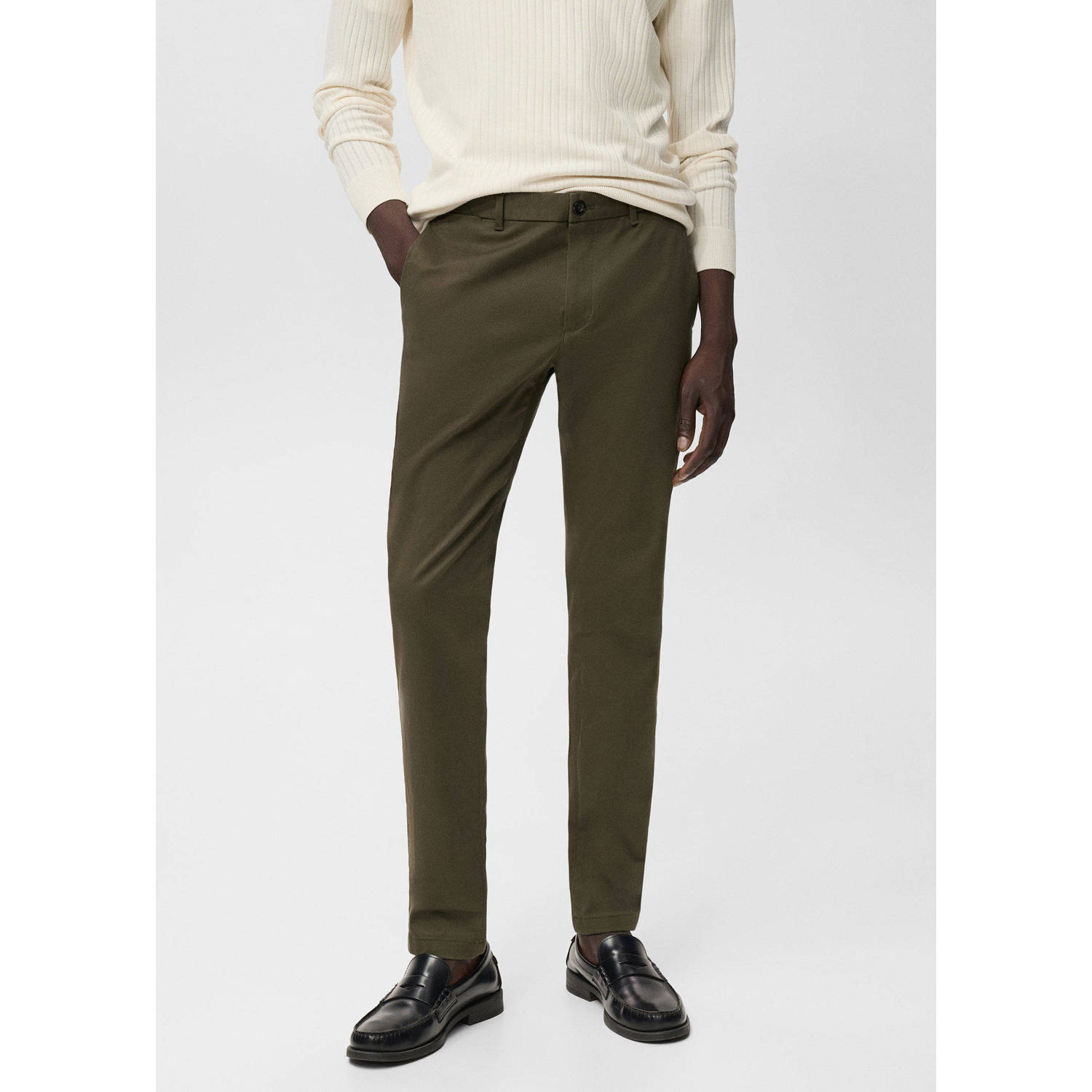 Mango Man slim chino kaki