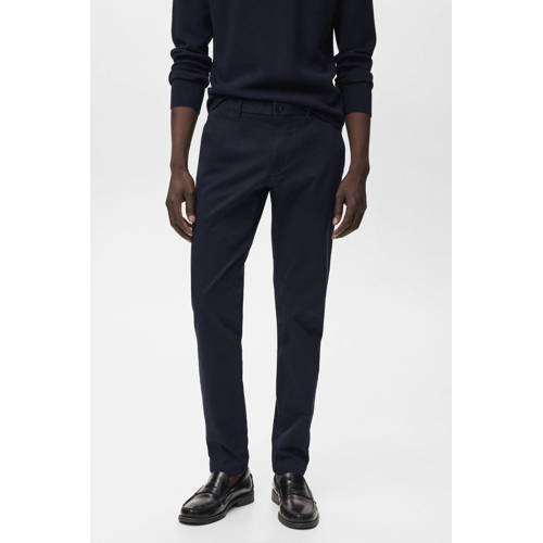 Mango Man slim chino donkerblauw afbeelding