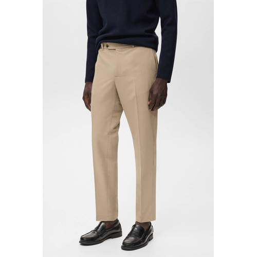 Mango Man slim chino beige afbeelding