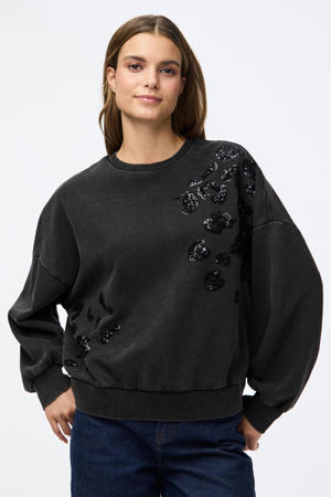 sweater zwart met pailletten