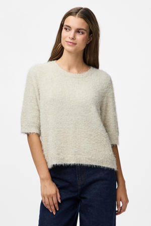 gebreide trui beige
