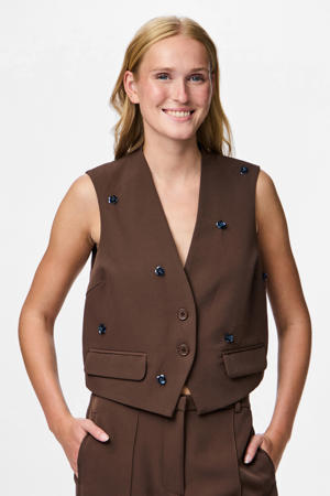 gilet donkerbruin