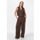 PIECES gilet donkerbruin