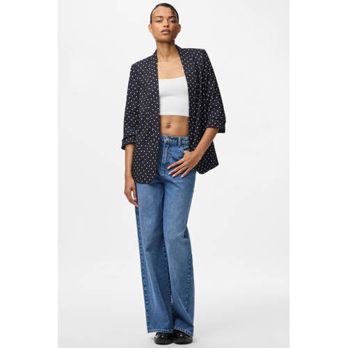 PIECES blazer stippen zwart/wit afbeelding