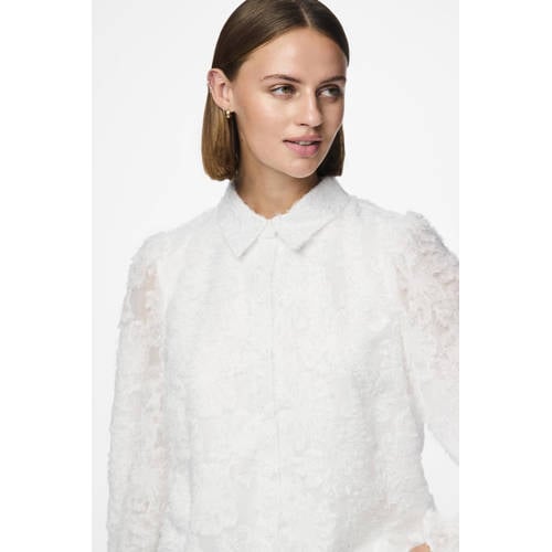 PIECES blouse wit afbeelding