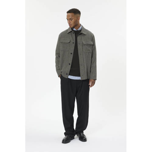 Matinique geruite overshirt gebreid multi afbeelding