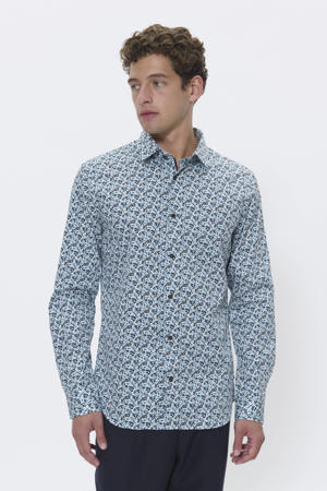 regular casual overhemd blauw