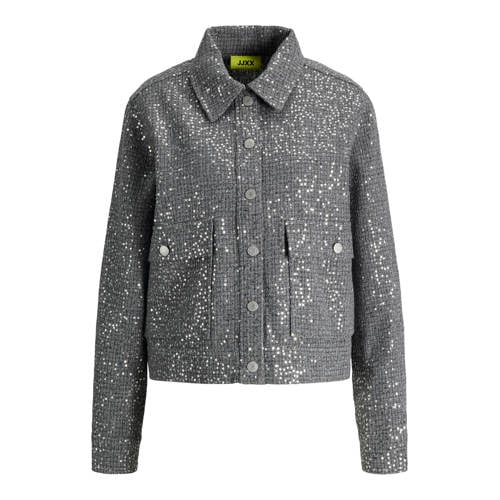 JJXX jasje met glitter grijs afbeelding