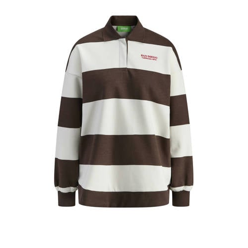 JJXX pullover donkerbruin/ecru afbeelding
