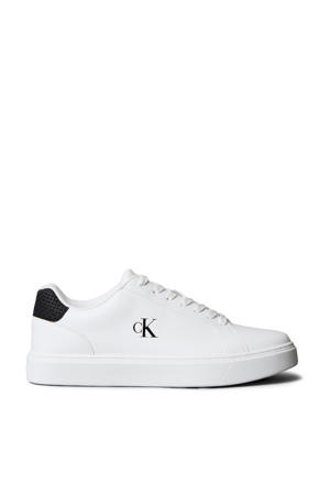leren sneakers wit/zwart