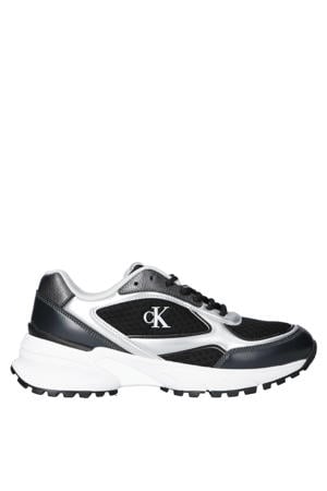sneakers zwart/zilver