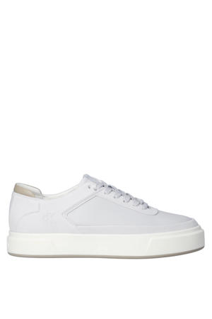 leren sneakers lichtgrijs