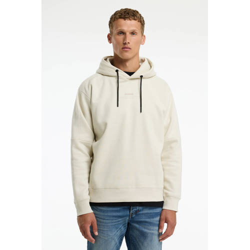CHASIN' hoodie met backprint ecru afbeelding