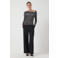 YAS one shoulder top zilver met glitter