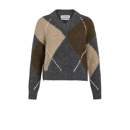 ROUGE EDIT gebreide trui grijs afbeelding