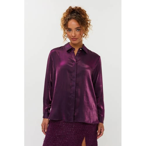 Ydence blouse aubergine afbeelding