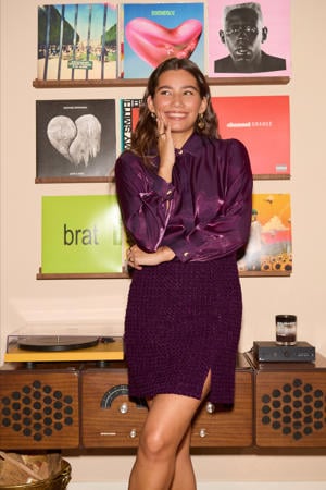 blouse aubergine
