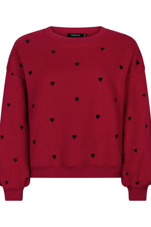 sweater met hartjes rood