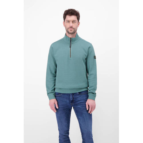 LERROS sweater met textuur turquoise afbeelding