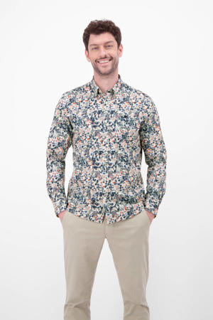 Regular casual overhemd blauw