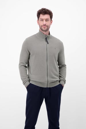 vest gebreid groen